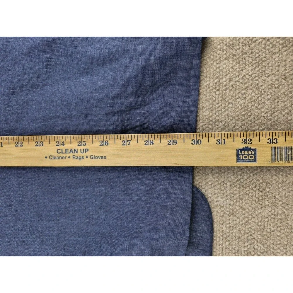 Haspel Sport Coat Men Sz 38 Short  100% Linen Navy Blue Semi Lined Jacket Summer